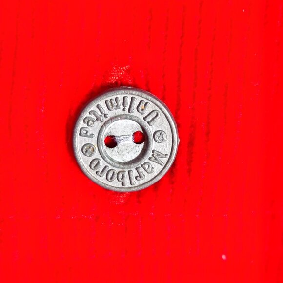 Vintage NWT Marlboro Unlimited 1/4 zip up corduroy jacket men's sz S red colour - Picture 10 of 13